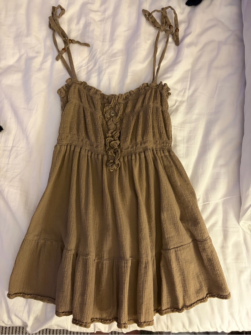 Juicy Couture Spaghetti Straps with Beads Boho top